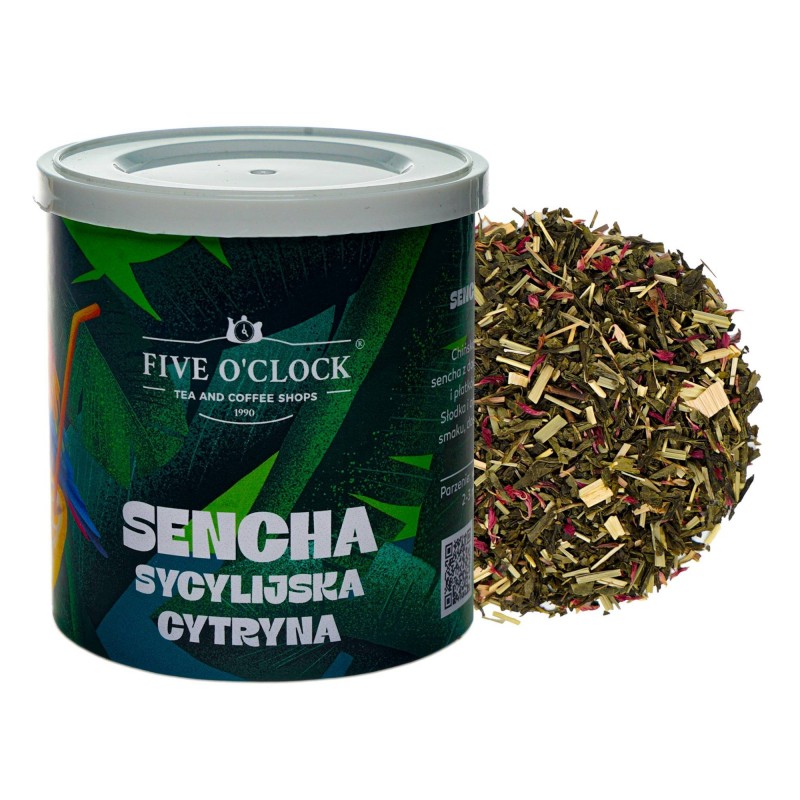 Sencha Sycylijska Cytryna – herbata w 60g tubie