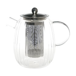 Dzbanek do Herbaty z Zaparzaczem Tulip Srebrny 1l