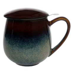 Kubek z Zaparzaczem Saara Red Glaze 0,35l