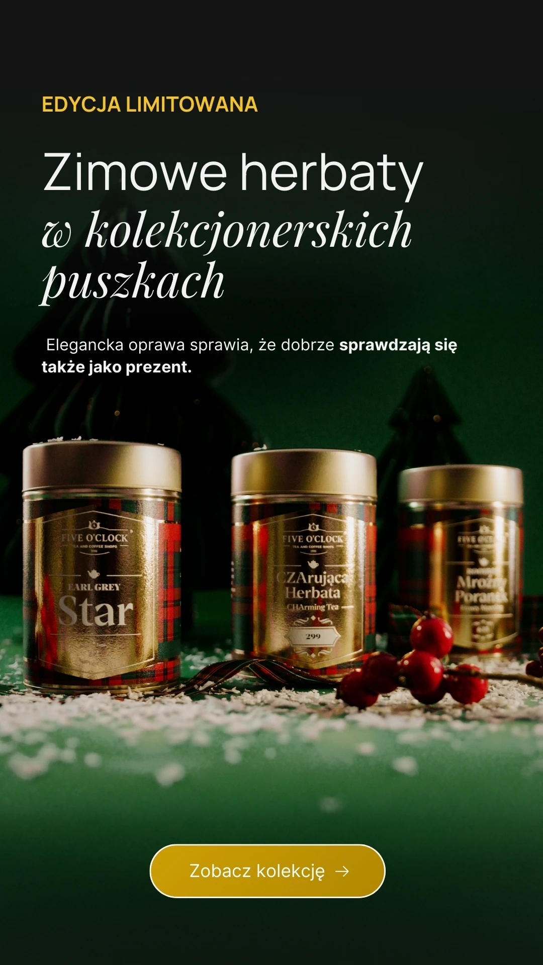 Zimowe herbaty w kolekcjonerskich puszkach